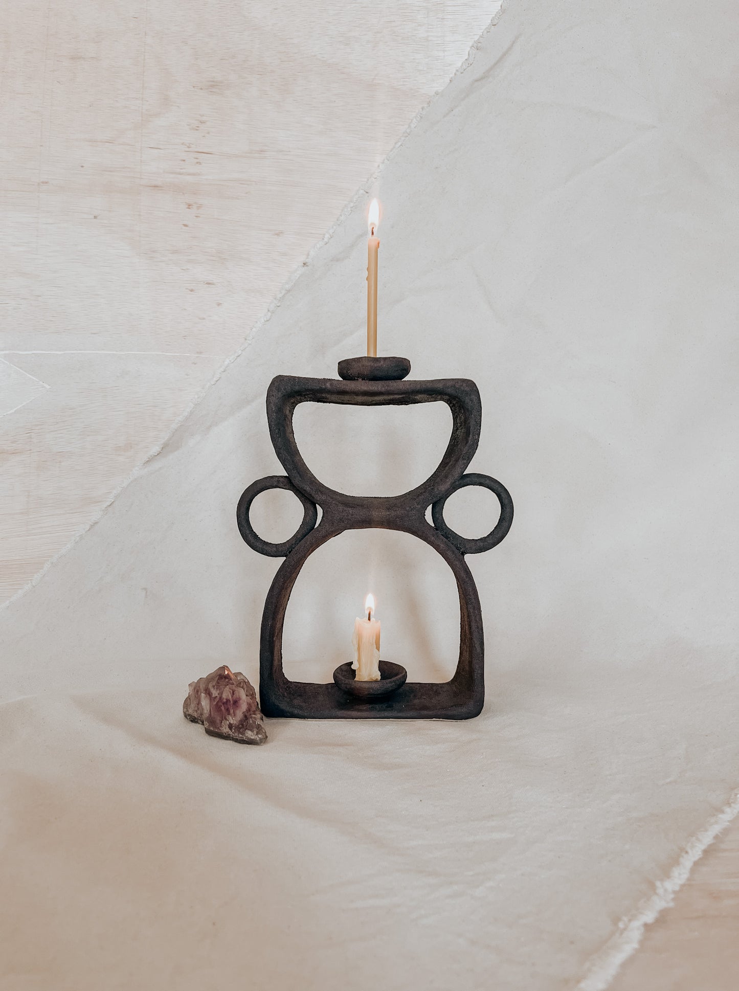 Ceramic Altar No.5 Black Magma