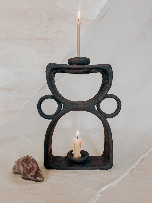 Ceramic Altar No.5 Black Magma