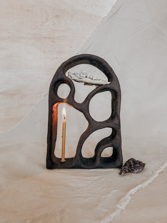 Ceramic Altar No.3 Black Magma