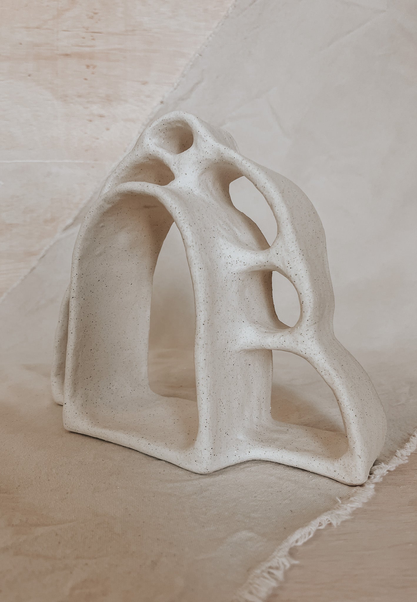 Ceramic Altar No.2 Speckled Beige