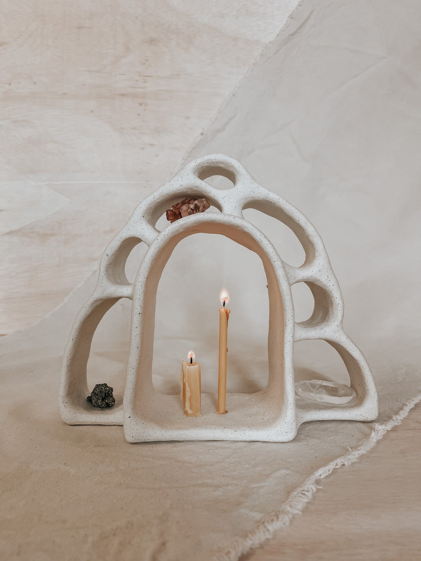 Ceramic Altar No.2 Speckled Beige
