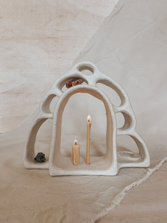 Ceramic Altar No.2 Speckled Beige